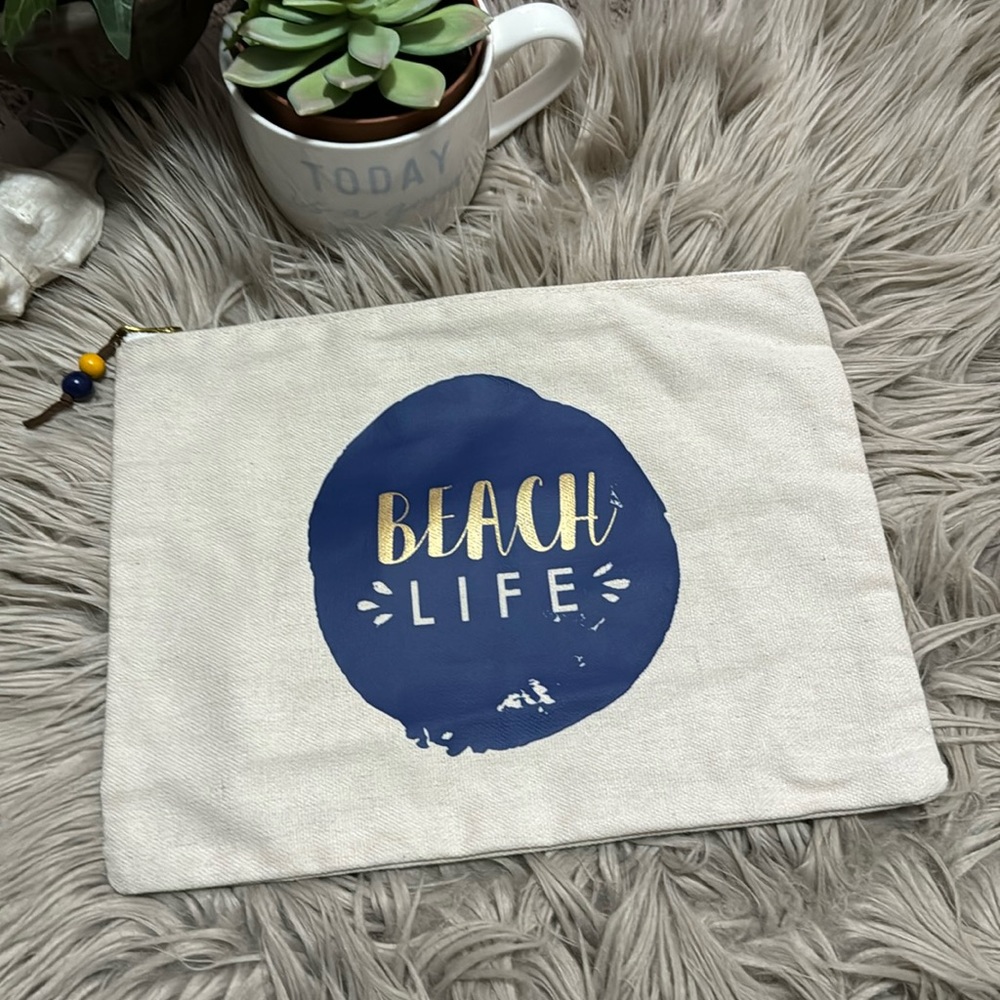 EUC “Beach Life” ZipTop Pouch-Cloth